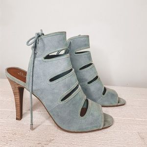 Seychelles blue suede strappy heels